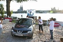 Nissans JUKE hat seine ersten Auftritte vor deutschem Publikum u.a. auf Beachpartys. Foto: Nissan/Auto-Reporter.NET